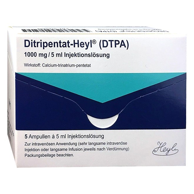 Pentetate calcium trisodium injection(Ditripentat-Heyl Amp.)